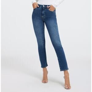 Good American Classic Slim Straight Cashmere Jeans